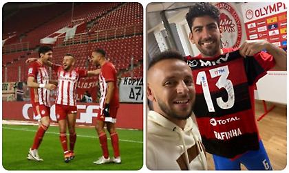 Ο Ραφίνια έκανε δώρο φανέλα της Φλαμένγκο στον Μπουχαλάκη! (pic)