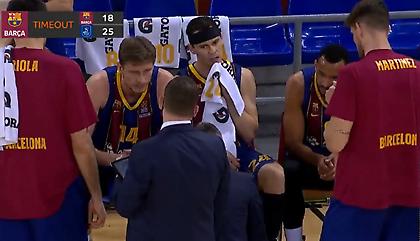 Έξαλλος Σάρας σε τάιμ άουτ της Μπαρτσελόνα (video)