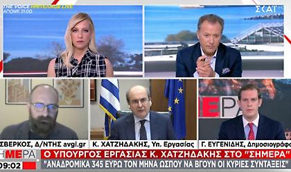Χατζηδάκης στον ΣΚΑΪ: Αναδρομικά 345-384 ευρώ το μήνα ώσπου να βγουν οι κύριες συντάξεις