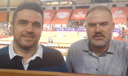 Χρήστος Ρομπόλης και Νίκος Ζέρβας σχολιάζουν από το ΣΕΦ το «διπλό» του Παναθηναϊκού