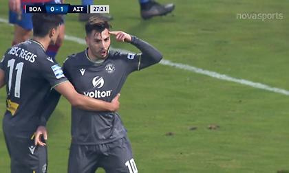 Βόλος-Αστέρας Τρίπολης: Με γκολ του Φερνάντεθ προηγήθηκε ο Αστέρας (video)