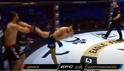 Απίστευτο νοκ-άουτ με γυριστή κλωτσιά σε διοργάνωση του Νουρμαγκομέντοφ (video)