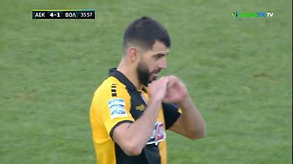 Με πέναλτι του Ολιβέιρα, τέταρτο γκολ για την ΑΕΚ (video)
