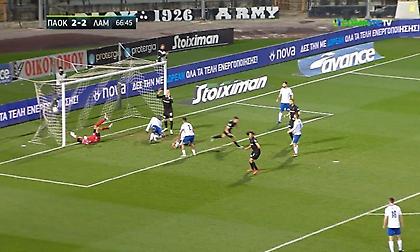 ΠΑΟΚ-Λαμία: Το 3-2 και πάλι με τον Τζόλη! (vid)