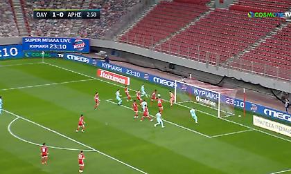 Ολυμπιακός-Άρης: Αυτογκόλ ο Μπα και 1-1 ο Άρης! (vid)