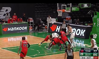 Ούτε σε τοπικό: Σεκάνς-παρωδία στο Σέλτικς-Ράπτορς