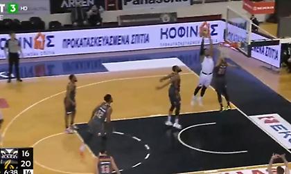 ΠΑΟΚ-Προμηθέας: Εντυπωσιακό κάρφωμα του Κονατέ! (video)