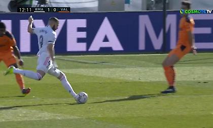 Με τρομερά πλασέ των Μπενζεμά και Κρόος, στο 2-0 η Ρεάλ τη Βαλένθια (video)