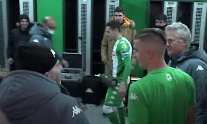 Στα αποδυτήρια για συγχαρητήρια ο Αλαφούζος (video)