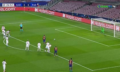 Μπαρτσελόνα-Παρί Σεν Ζερμέν: Ο Μέσι ανοίγει το σκορ από το σημείο του πέναλτι! (vid)