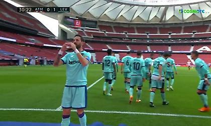 Ατλέτικο Μαδρίτης-Λεβάντε: Προβάδισμα για τους φιλοξενούμενους με τον Μοράλες (video)