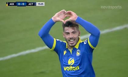 Δύο γκολ ο Αστέρας, στα… σχοινιά η ΑΕΚ από νωρίς (video)