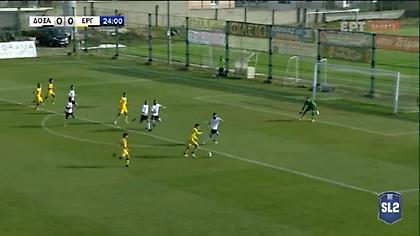 Δόξα Δράμας-Εργοτέλης: Μεγάλη απόκρουση του Στεφανάκου (video)