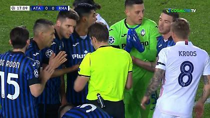 Αταλάντα-Ρεάλ Μαδρίτης: Τραβηγμένη αποβολή του  Φρόιλερ στο 17'! (video)