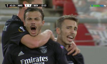 Άρσεναλ-Μπενφίκα: Ισοφάρισαν με φαουλάρα του Γκονσάλβες οι Πορτογάλοι! (video)