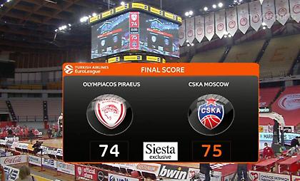 Τα highlights του Ολυμπιακός-ΤΣΣΚΑ Μόσχας