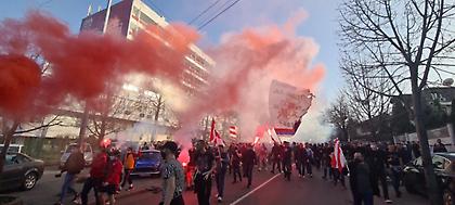 Ερυθρός Αστέρας: Υποδοχή σαν να… απέκλεισε τη Μίλαν! (pics/video)