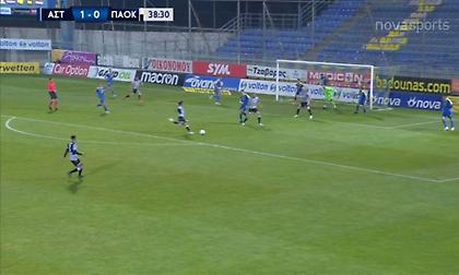 Αστέρας-ΠΑΟΚ: Ξανά κοντά στο γκολ ο Ουάρντα (video)