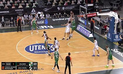 Ζαλγκίρις-Βιλερμπάν: Απίθανο alley oop κάρφωμα του Λοβέρν! (video)