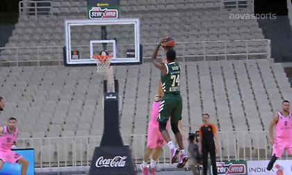 Παναθηναϊκός-Μπαρτσελόνα: Το buzzer beater τρίποντο του Σαντ-Ρος στο ημίχρονο! (video)