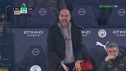 Έξαλλος ο Γκουαρδιόλα με λάθος του Στέρλινγκ στη μεσαία γραμμή (video)