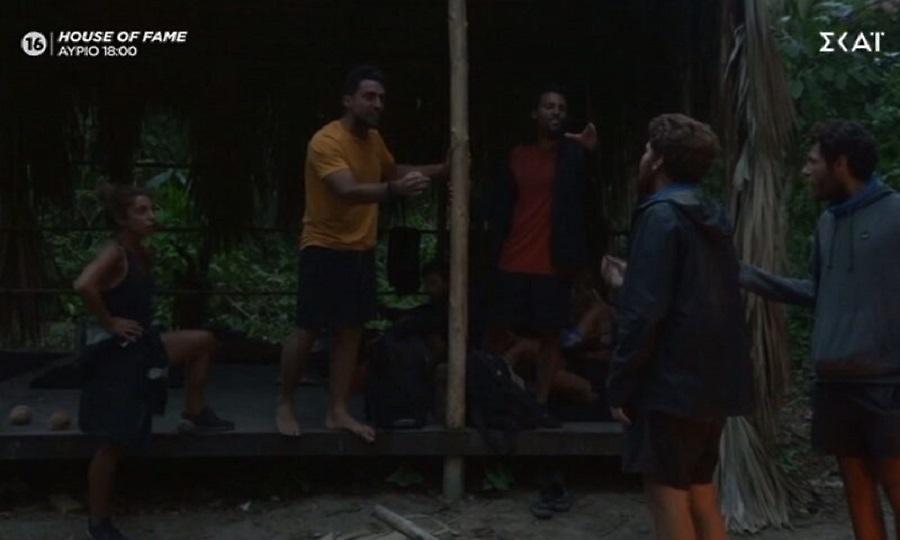 «Δεν θα λες το όνομά μου, τέλος»: Χαμός στο Survivor, αρπάχτηκαν ο Σάκης με Νίκο και James! (video)