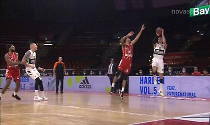 Μπάγερν-Παναθηναϊκός: Εντυπωσιακό τρίποντο από τον Χεζόνια (video)