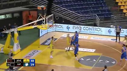 Άρης-Λάρισα: Buzzer beater και… έφυγε ο Φλιώνης (video)