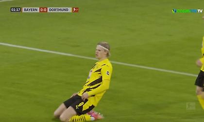 Μπάγερν-Ντόρτμουντ: Ο Χάαλαντ αιφνιδίασε τους Βαυαρούς στο 2ο λεπτό (video)