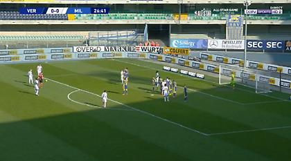 Βερόνα-Μίλαν: 0-1 με τρελή φαουλάρα του Κρούνιτς (video)