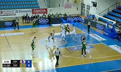 Κολοσσός-Παναθηναϊκός: 10/13 τρίποντα για τους «πράσινους» στο πρώτο ημίχρονο! (video)