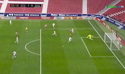 Ατλέτικο Μαδρίτης-Ρεάλ Μαδρίτης: Πολύ κοντά στο 2-0 οι «ροχιμπλάνκος»! (video)