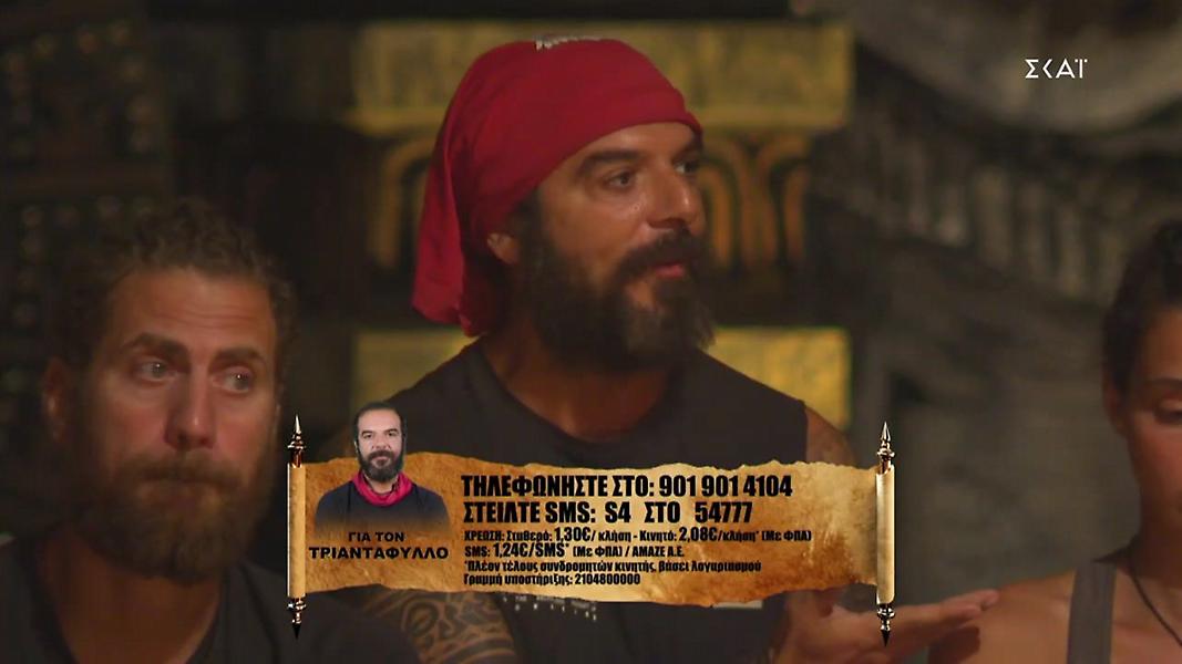 Survivor: Ξέσπασε ο Τριαντάφυλλος μετά την υποψηφιότητά του
