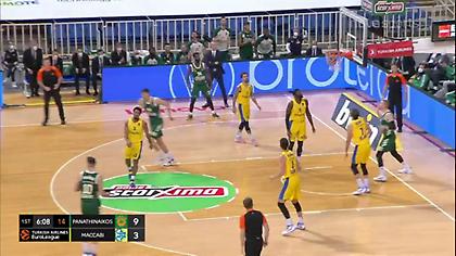 Παναθηναϊκός-Μακάμπι: Απανωτά καλάθια του Γουάιτ (video)