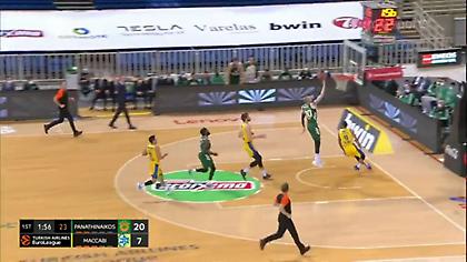 Παναθηναϊκός-Μακάμπι: «Πράσινο»… πάρτι στο πρώτο δεκάλεπτο (video)