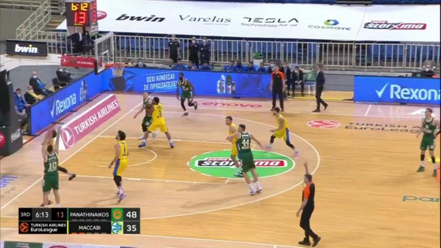 Παναθηναϊκός-Μακάμπι: Τα τρίποντα του Παπαπέτρου (video)