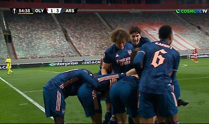 Ολυμπιακός-Άρσεναλ: Μακρινό σουτ του Ελνένι και 3-1 για τους Λονδρέζους (video)