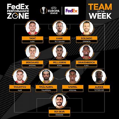 Με δύο παίκτες της Άρσεναλ η κορυφαία ενδεκάδα