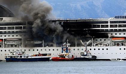 Κέρκυρα: Υπό μερικό έλεγχο η φωτιά στο κρουαζιερόπλοιο MSC Lirica