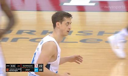 Ολυμπιακός-Ζενίτ: Οι τρίποντες «μαχαιριές» του Κοστόφ (video)