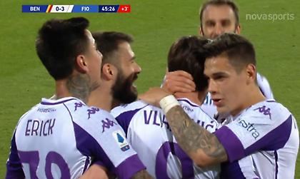 Τα highlights του Μπενεβέντο-Φιορεντίνα με «όργια» Βλάχοβιτς