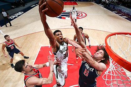 «Μάγεψαν» Γιάννης και Μπακς στη Γουάσινγκτον