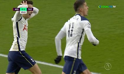 Άρσεναλ-Τότεναμ: Τραβούσε τα μαλλιά του ο Ρεγκιλόν στην γκολάρα του Λαμέλα! (video)
