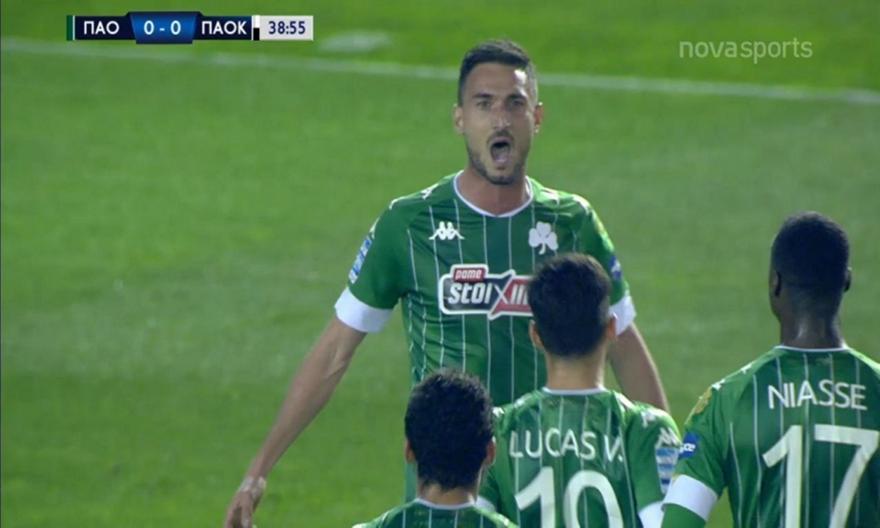 Παναθηναϊκός-ΠΑΟΚ: Πανέμορφη σέντρα του Χατζηγιοβάνη και... 1-0 ο Μακέντα! (video)