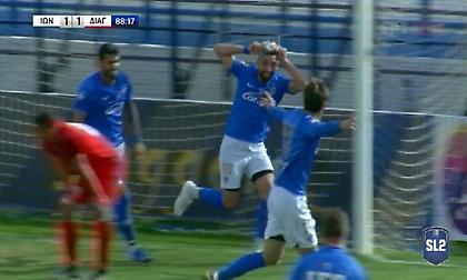 Ιωνικός-Διαγόρας: Τα γκολ του Κάστρο στο 89' και στο 96' για το 3-1! (video)