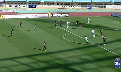 Εργοτέλης-Καραϊσκάκης: Το 0-1 με ωραίο σουτ του Μαραθωνίτη (video)