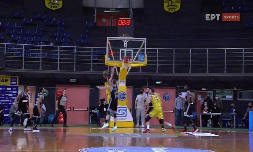 Άρης-ΠΑΟΚ: Buzzer του Φλιώνη για το 37-37 στο ημίχρονο! (video)