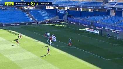 Μονπελιέ-Μπορντό: Τρελή φαουλάρα από τον Ζουνιορ Σαμπιά (video)