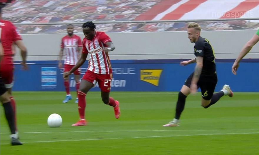 Ολυμπιακός-Άρης: Πρώτη απειλή στο ματς ο Μπρούμα (video)