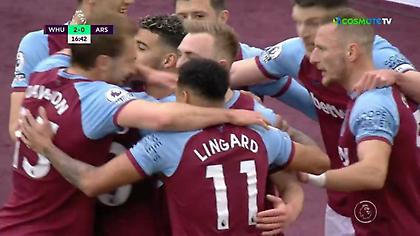 Γουέστ-Χαμ-Άρσεναλ: Σαρωτικοί με 3 γκολ ως το 32'  οι γηπεδούχοι (video)